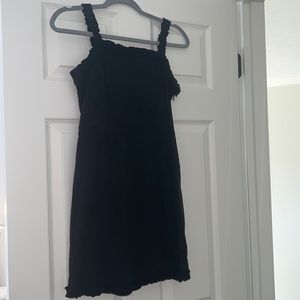 Black mini dress